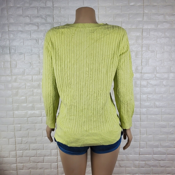 merona xl apple green knit sweater ( 5 for $20 ) - Picture 4 of 8